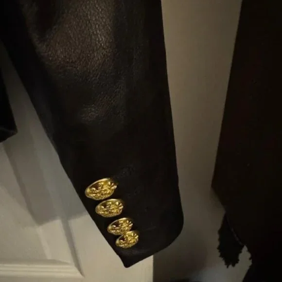 Veronica Beard Cooke Leather Blazer - Picture 6 of 8